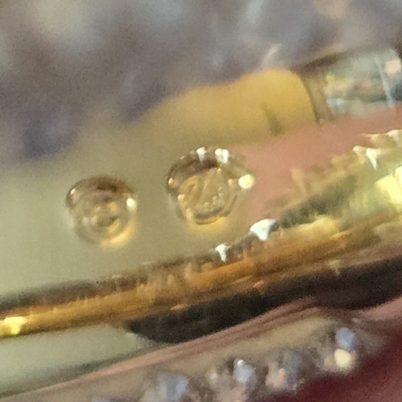 Swarovski Gold Tone Pave Crystal Wide Dome Ring | Size 7.75 Statement Band - Picture 5 of 6